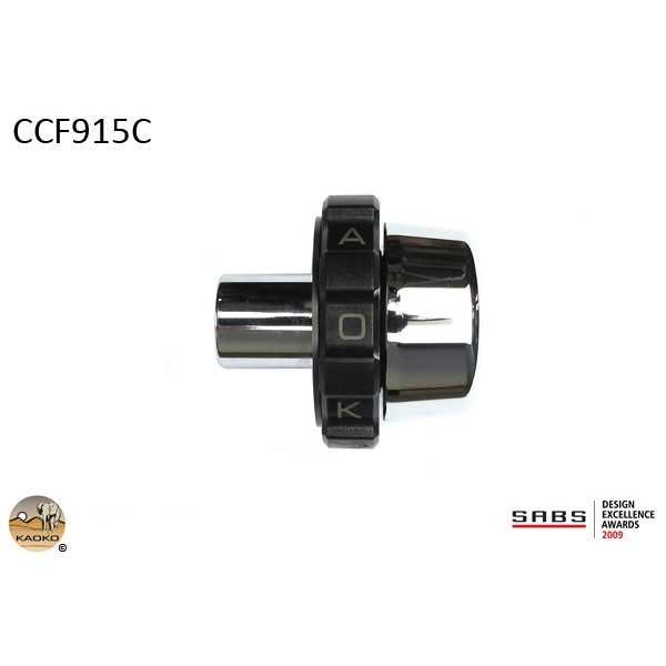 Kaoko Kaoko Throttle Stabilizer for BMW C650GT Scooter (2013-) & C600 Sport / Evolution Scooter (2013-)with chromed bar end weights